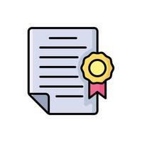 certificate icon design template simple and clean vector