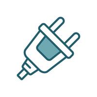 electrical connector icon design template simple and clean vector