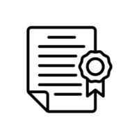 certificate icon design template simple and clean vector