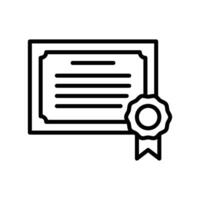 certificate icon design template simple and clean vector