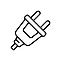 electrical connector icon design template simple and clean vector