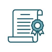 certificate icon design template simple and clean vector
