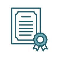 certificate icon design template simple and clean vector