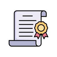 certificate icon design template simple and clean vector