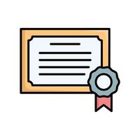 certificate icon design template simple and clean vector