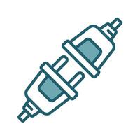 electrical connector icon design template simple and clean vector