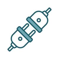 electrical connector icon design template simple and clean vector