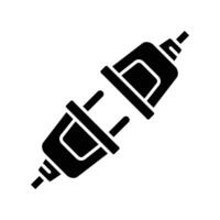 electrical connector icon design template simple and clean vector