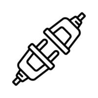 electrical connector icon design template simple and clean vector