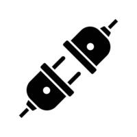 electrical connector icon design template simple and clean vector