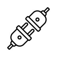 electrical connector icon design template simple and clean vector