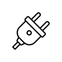 electrical connector icon design template simple and clean vector