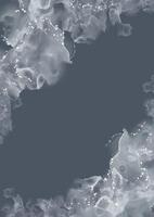Elegant hand painted alcohol ink background in grey and silver vector