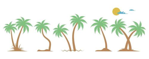 Groovy boho silhouette palm tree illustration vector