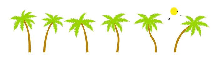 Groovy boho silhouette palm tree illustration vector