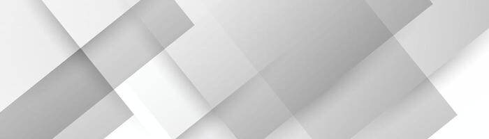 Abstract white 3d banner design background vector