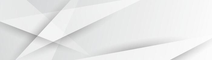 Abstract white 3d banner design background vector