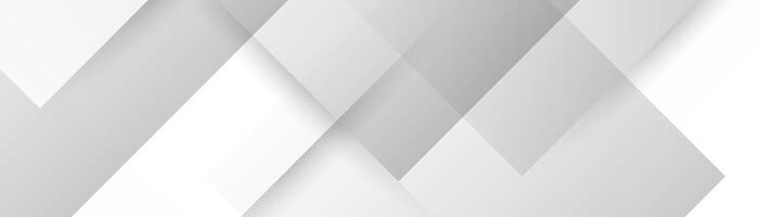 Abstract white 3d banner design background vector