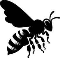 bee silhouette design vector