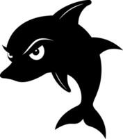 Dolpin silhouette design vector