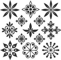 Divider thin line element set vector