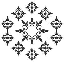 Divider thin line element set vector