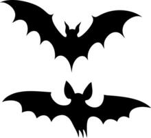 Halloween pattern with scary bats vector