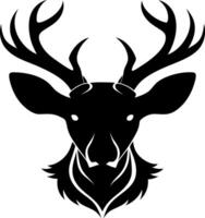 deer head silhouette design vector