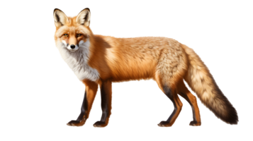 fox isolated on transparent background png