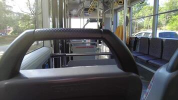 Putra Jaya, Malaysia on May 22 2023. The atmosphere at an MRT station in Malaysia is not too busy. There were several passengers getting on and off. video
