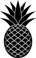 picture of pineapple silhouette vector