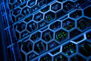 server computer should be high performance, stable, able to serve a large number of users. photo