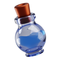 3d rendering potion icon with cartoon style. Game icon concept png