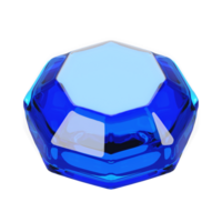 3d rendering gemstone icon with cartoon style. Game icon concept png