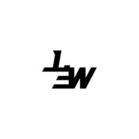 esport monogram initial boldand cool concept LW sporty style letter vector