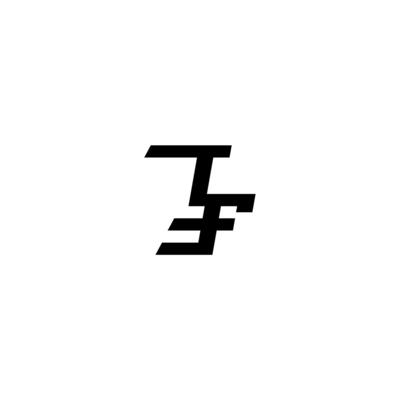 esport monogram initial boldand cool concept TF sporty style letter