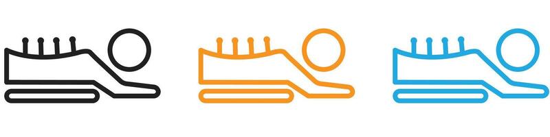 Acupuncture therapy logo set collection for web app ui vector