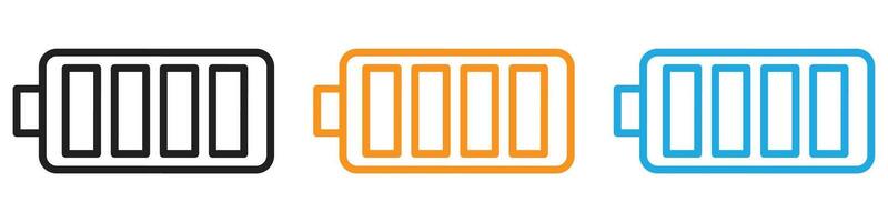 Battery logo set collection for web app ui vector