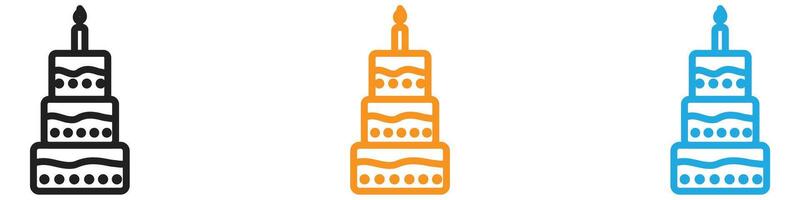 Birthday logo set collection for web app ui vector