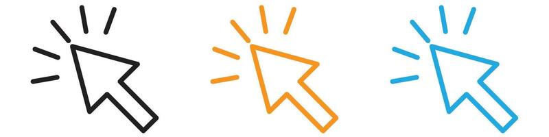 Click logo set collection for web app ui vector