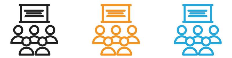 Classroom logo set collection for web app ui vector