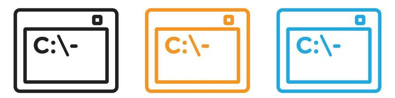 Cmd or command logo set collection for web app ui vector