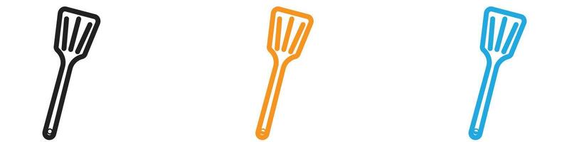 Cooking spatula logo set collection for web app ui vector