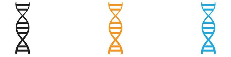 DNA logo set collection for web app ui vector
