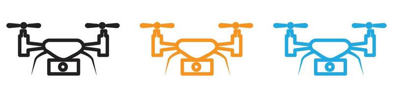 Drone Technology logo set collection for web app ui vector