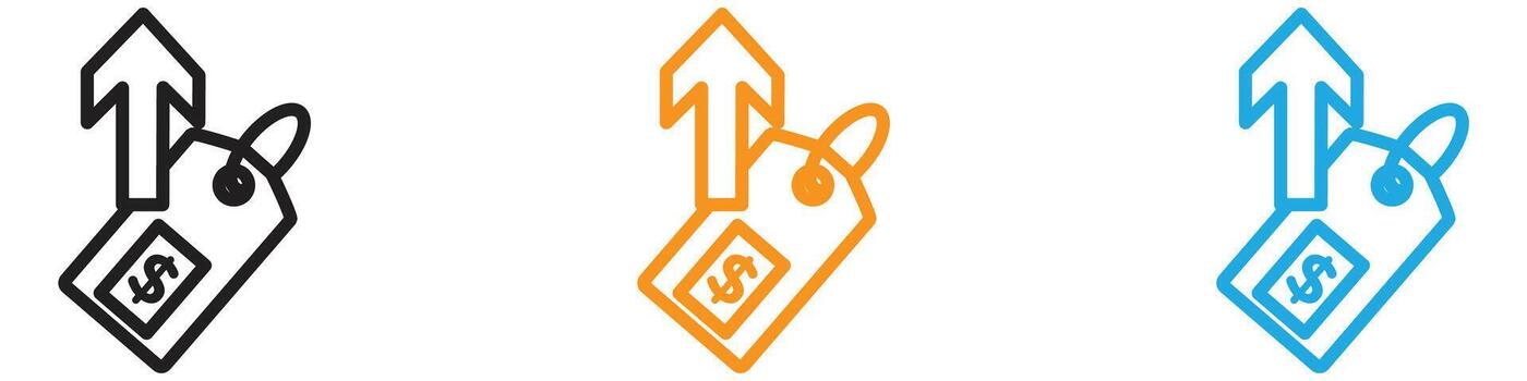 costoso logo conjunto colección para web aplicación ui vector