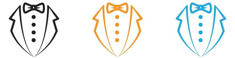 Gentleman logo set collection for web app ui vector
