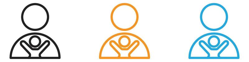 Guardian logo set collection for web app ui vector