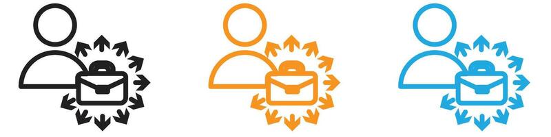 Job opportunity logo set collection for web app ui vector