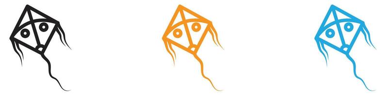 Kite logo set collection for web app ui vector
